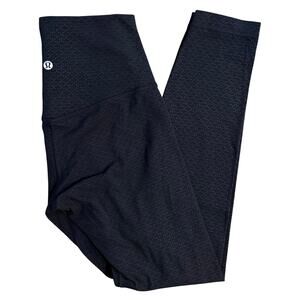 Lululemon Women’s Align Pant II 25” High Rise Nulu Tight Monochromic Black Sz 4